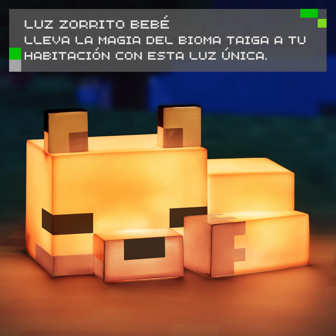 Lámpara LED Zorro Pixelado